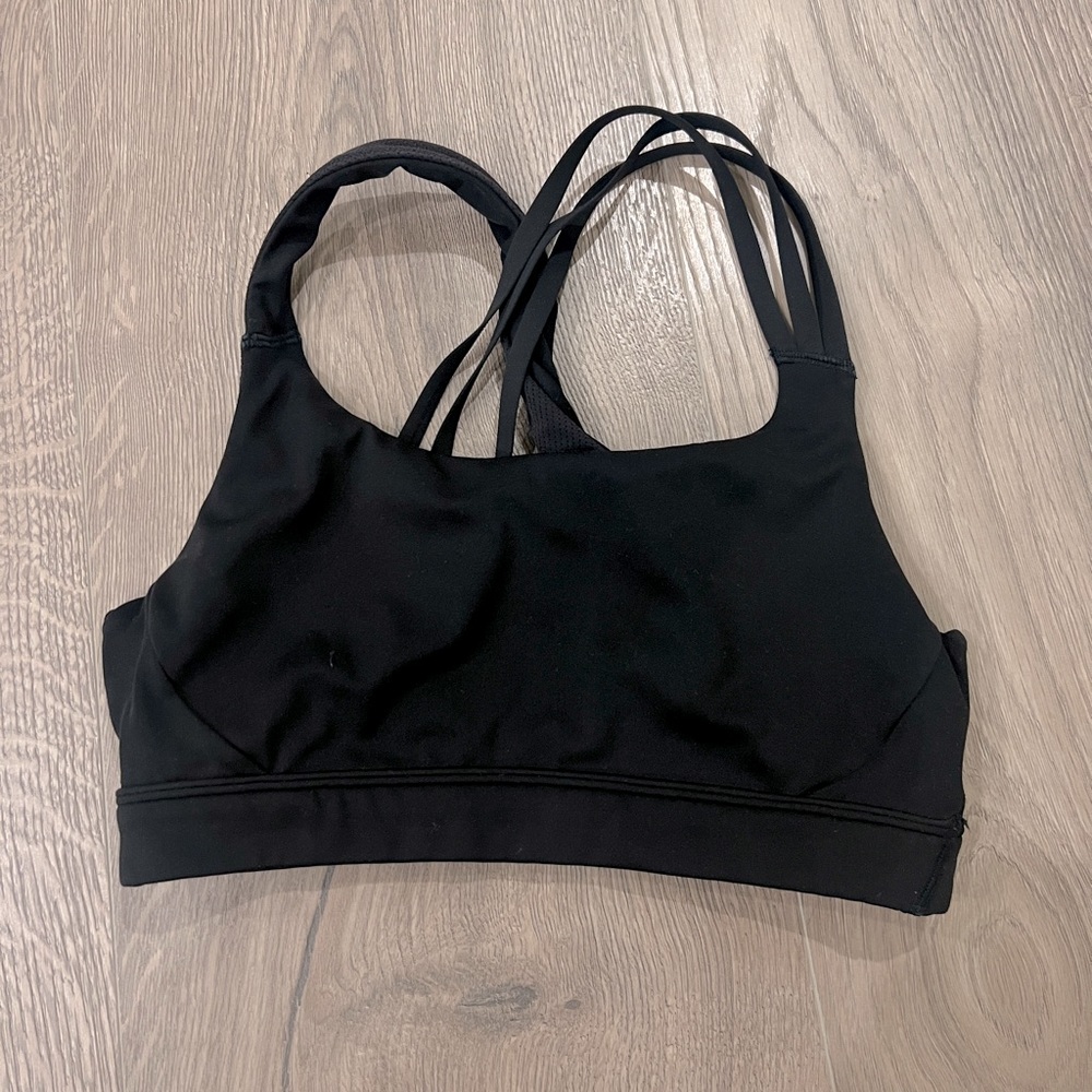 Asymmetrical Straps Black Athleta Sports Bra - Size S